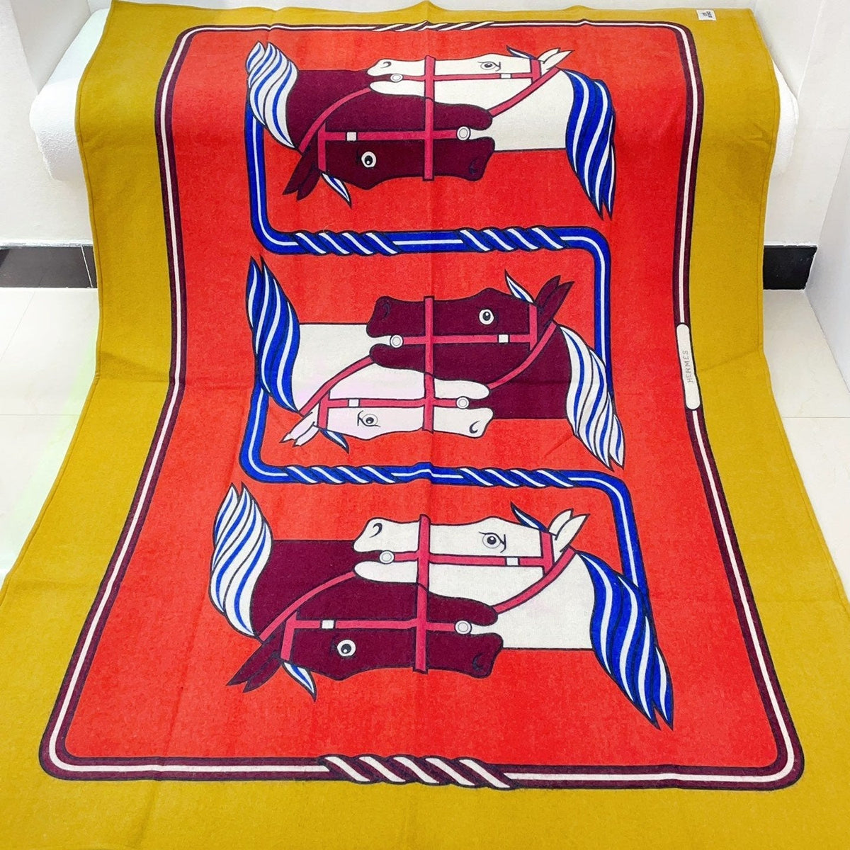 BLANKET 180 CM IN COLORFUL LAMBSWOOL AND CASHMERE 256063