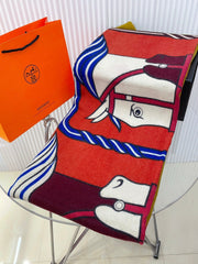 BLANKET 180 CM IN COLORFUL LAMBSWOOL AND CASHMERE 256063