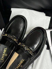 CC LOAFERS BLACK QUILTED CALFSKIN