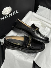 CC LOAFERS BLACK QUILTED CALFSKIN