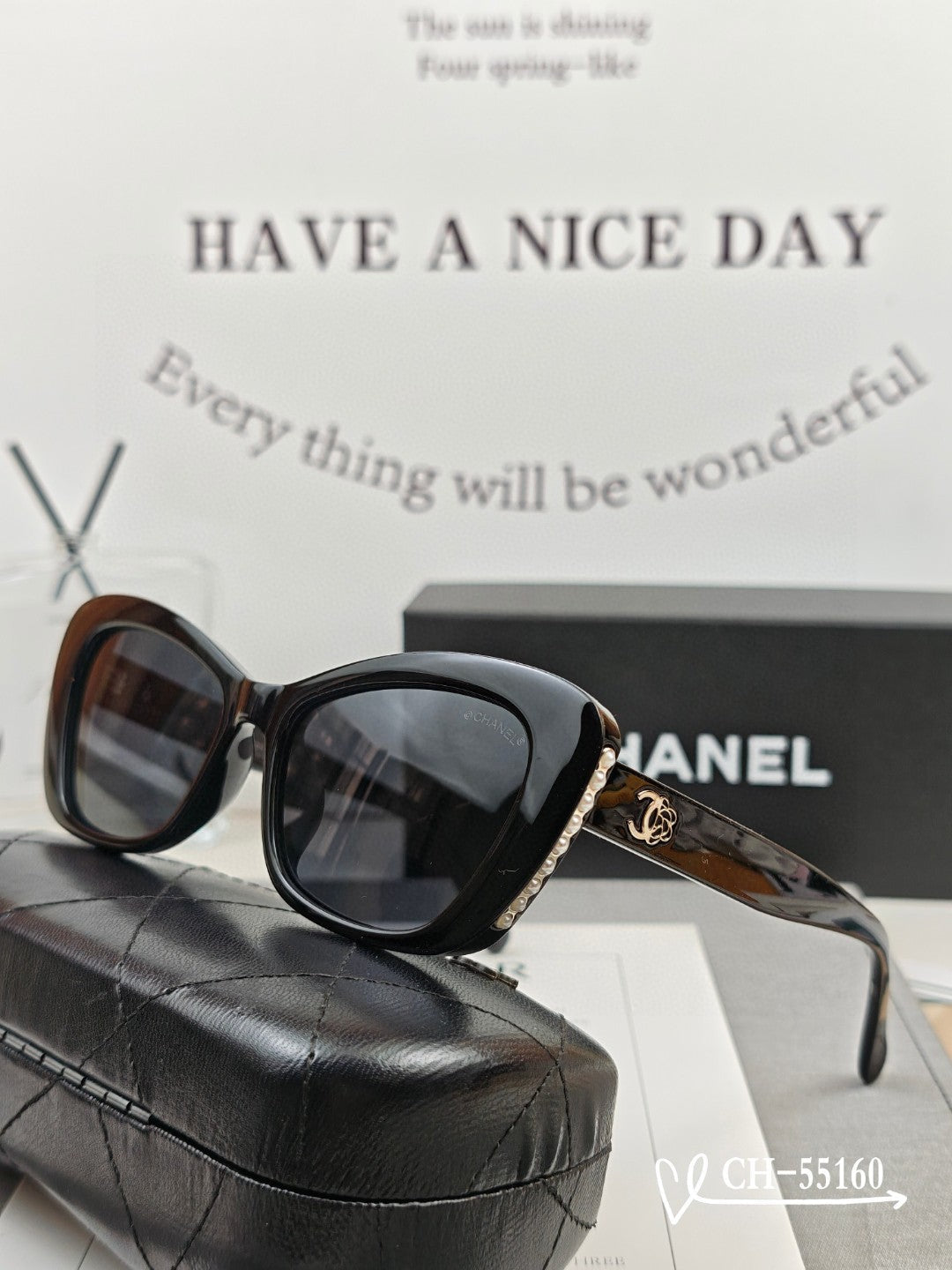 CAT EYE SUNGLASSES 55160 IN ACETATE