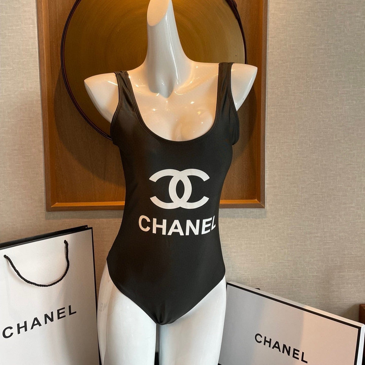 CC BIKINI SWIMSUIT SET IN BLACK 109092