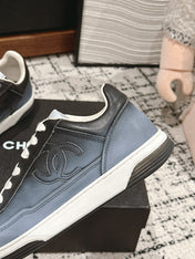 SNEAKER IN BLACK MIX COOL GRAY HAND-POLISHED CALFSKIN 977825