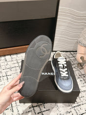 SNEAKER IN BLACK MIX COOL GRAY HAND-POLISHED CALFSKIN 977825