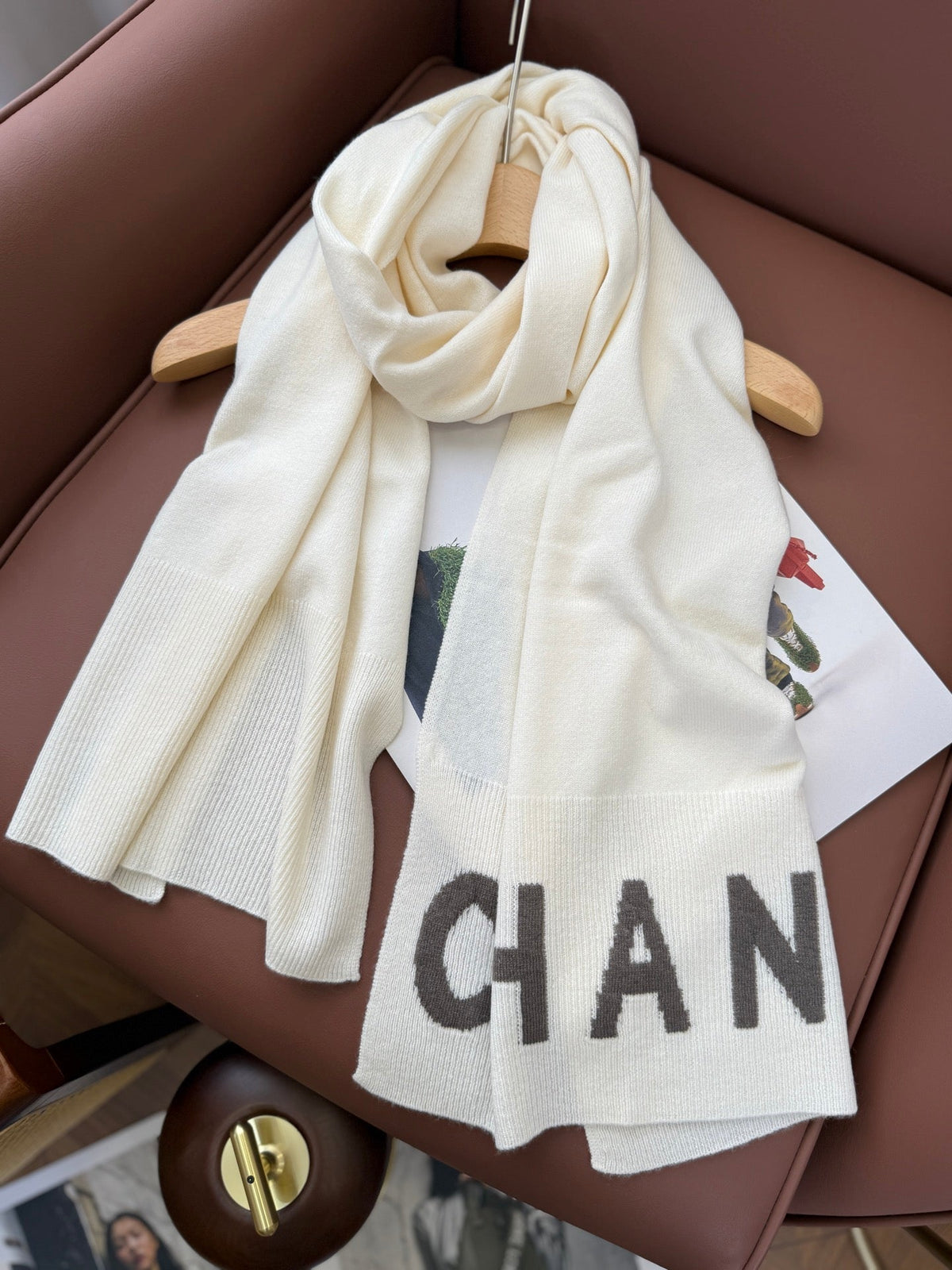 CHANEL 25S SCARF 170 CM IN CASHMERE 943081