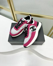 SNEAKER IN BARBIE PINK SUEDE AND GREY BREATHABLE MESH