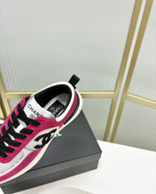 SNEAKER IN BARBIE PINK SUEDE AND GREY BREATHABLE MESH