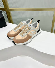 SNEAKER IN CAMEL BROWN MIX BISQUE CREAM SUEDE