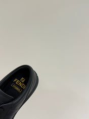 FF TRAINER SNEAKER IN BLACK CALFSKIN