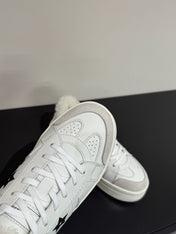 BLACK STAR SNEAKER WHITE CALFSKIN AND SUEDE CALFSKIN WITH SHEARLING LINING