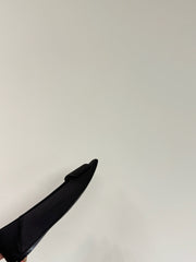 POPPY BALLET FLATS IN BLACK SILK