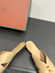 LP SANDALS 25S IN WARM BEIGE LAMBSKIN