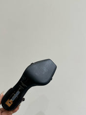 YSL HEELED SANDALS 25S 105 MM IN DARK RED GLOSSY LAMBSKIN