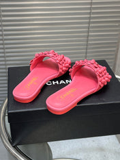 SLIPPERS CAMELLIA IN PINK CALFSKIN