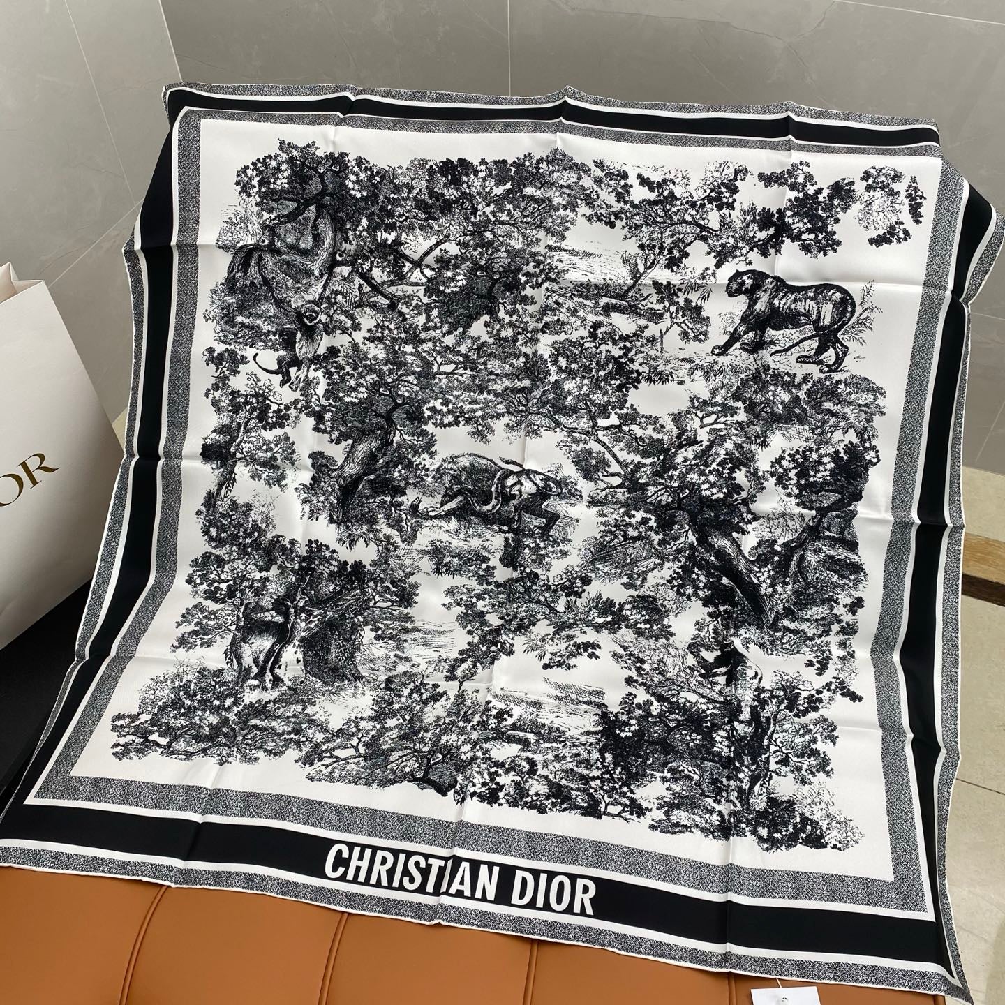 DIOR SCARF 90 IN SILK 704596
