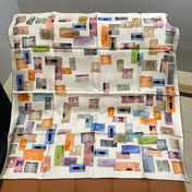CHANEL 25S SCARF 90 IN SILK 703701
