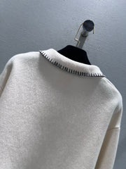 CHANEL 25S STAND-COLLAR KNITTED CARDIGAN 294