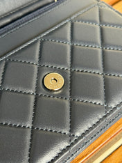 CC WOC ENTRUPY 19 BAG IN INDIGO BLUE CALFSKIN