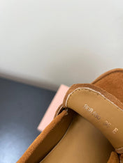 PENNY LOAFERS IN BRONZE BROWN SUEDE