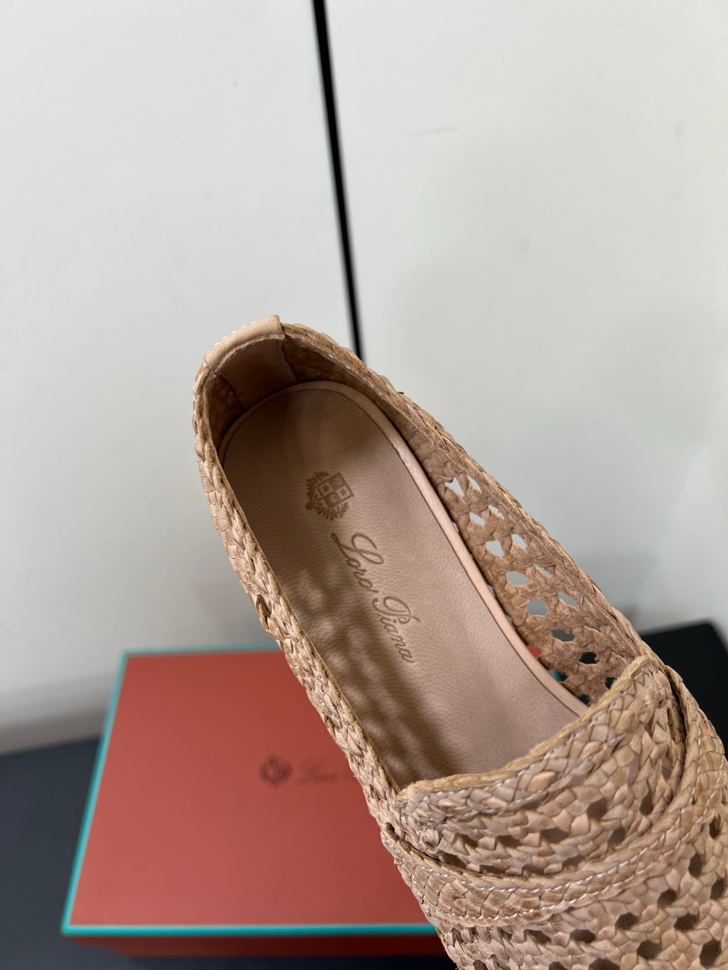 LP LOAFERS 25S IN BEIGE LAMBSKIN