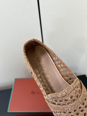 LP LOAFERS 25S IN BEIGE LAMBSKIN