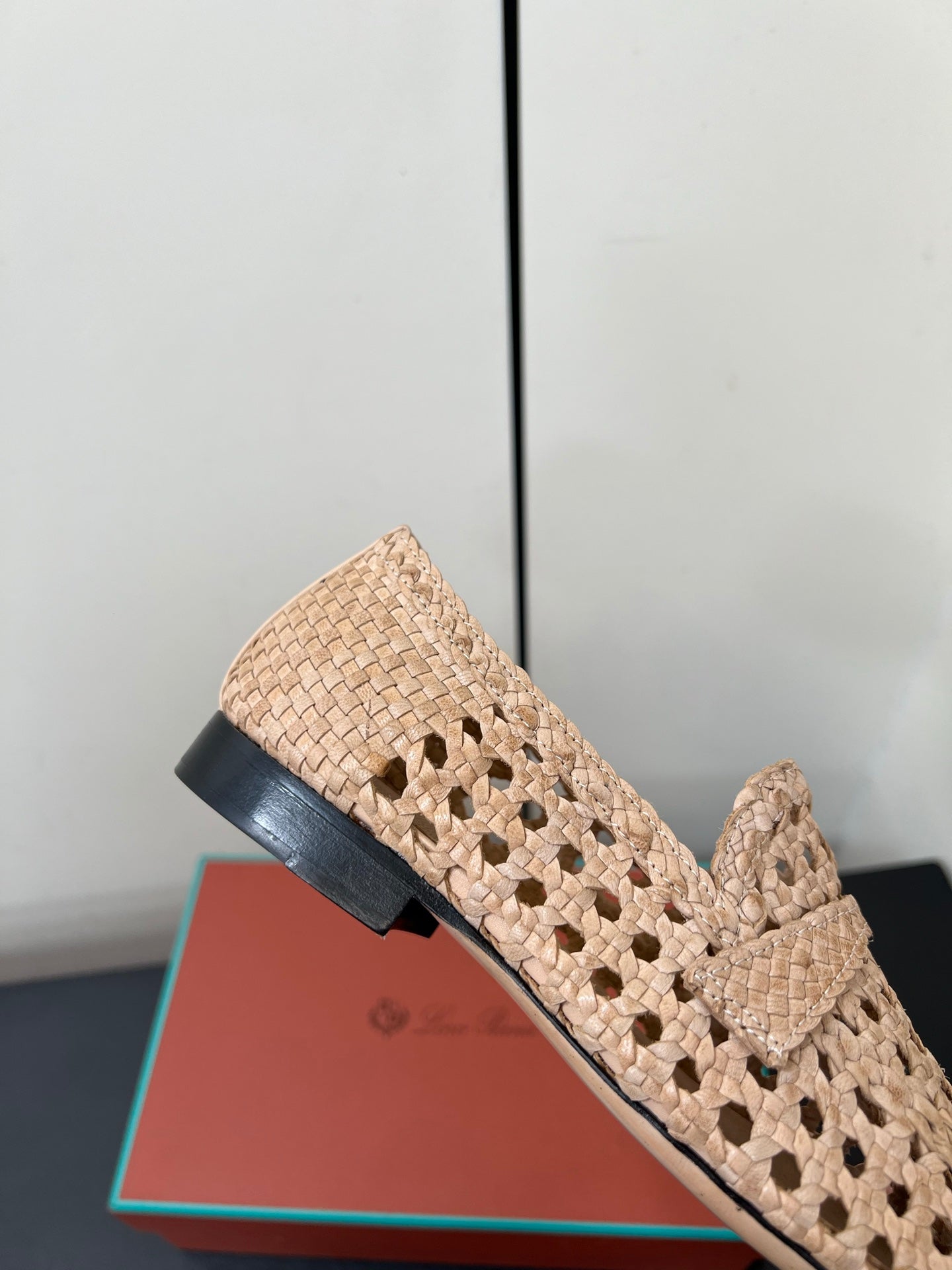 LP LOAFERS 25S IN BEIGE LAMBSKIN