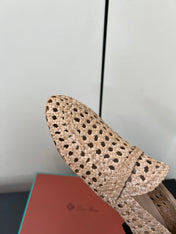 LP LOAFERS 25S IN BEIGE LAMBSKIN