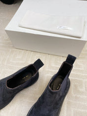 ANKLE BOOTS IN CLASSIC BLUE SUEDE