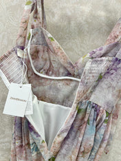 ZIMMERMANN SHORT DOPAMINE HERRINGBONE DRESS 269370