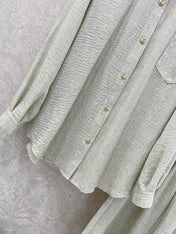 CHANEL SHIRT AND WIDE-LEG TROUSERS SET STYLE 33