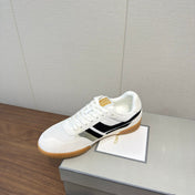 TOM FORD 26S JACKSON SNEAKERS IN WHITE AND BLACK SUEDE