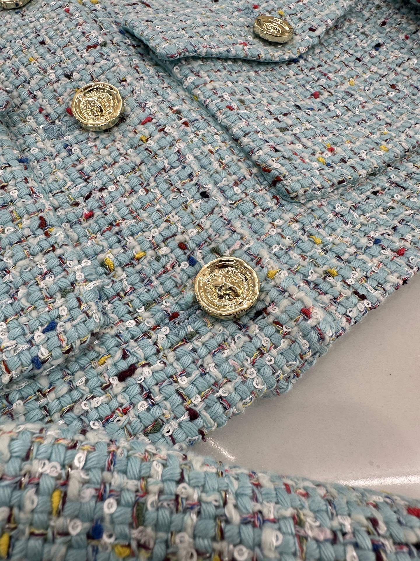 CHANEL MULTICOLOR KNITTED CARDIGAN 276610