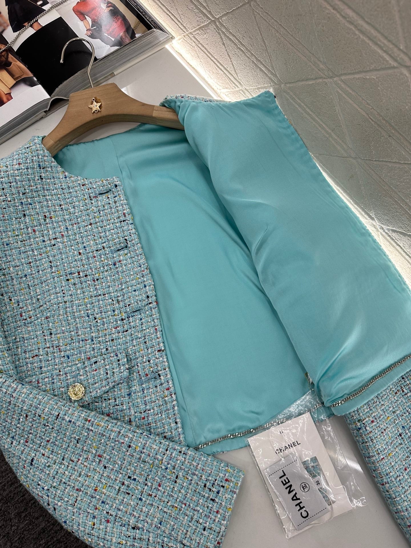 CHANEL MULTICOLOR KNITTED CARDIGAN 276610