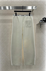 CHANEL 25S WIDE-LEG FLEECE-LINED PANTS 404
