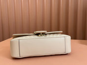 MARMONT MEDIUM SHOUDER BAG 26 IN LIGHT BEIGE CALFSKIN