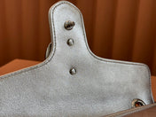 MARMONT MEDIUM SHOUDER BAG 26 IN SILVER PATENT CALFSKIN