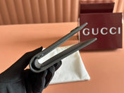 INTERIOR GG BI-FOLD WALLET 11 IN GREY CALFSKIN