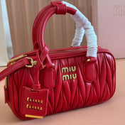 ARCADIE MINI BAG 19 VERMELHO IN MATELASSÉ NAPPA LEATHER