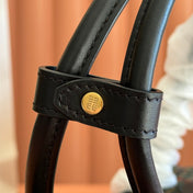 MIUMIU 26S BEAU CANVAS BAG 28 IN MULTICOLOR WOOL AND BLACK CALFSKIN