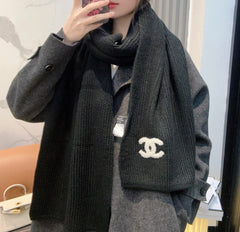 CHANEL 25S SCARF 175 IN WOOL 991922