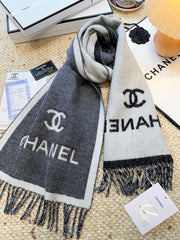 CHANEL 25S SCARF 184 CM IN MERINO WOOL 943170