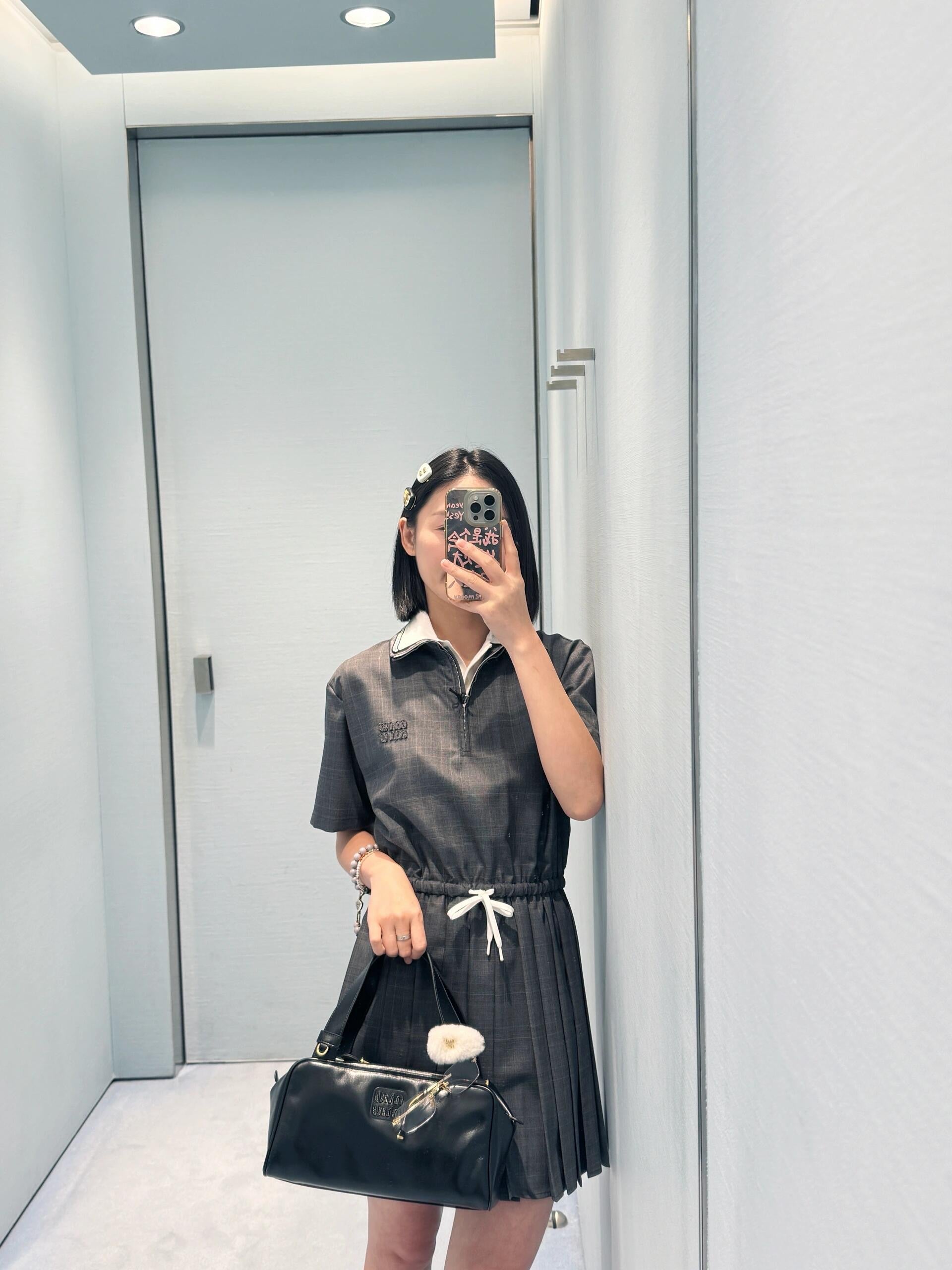 MIUMIU PLEATED DRESS STYLE 19