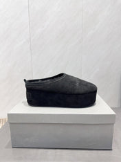 BALENCIAGA 25S AURALEE SLIP-ON 50 MM IN BLACK SUEDE STYLE 4