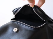 LV 25S MONTSOURIS VIBE 35 IN BLACK LAMBSKIN SILVER HARDWRE