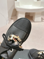 OXFORD SHOES BLACK SHEEPSKIN