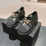 OXFORD SHOES BLACK SHEEPSKIN