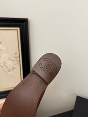 CC 25C Slingback Loafer Brown Patent Leather