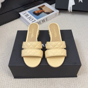 CC 25C Mule Sandal 45mm Open Heel Beige Lambskin 233493