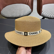 CHANEL 26S STRAW BOATER HAT 335738