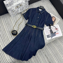 DIOR 25S DENIM SHIRT DRESS 798